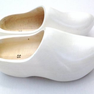 Weiße Kinder-Holzschuhe