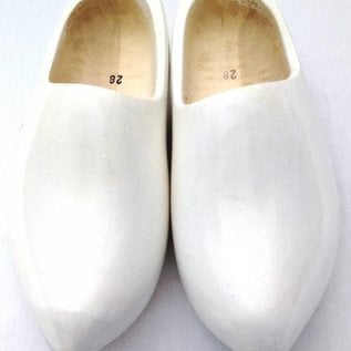 Wooden clogs white