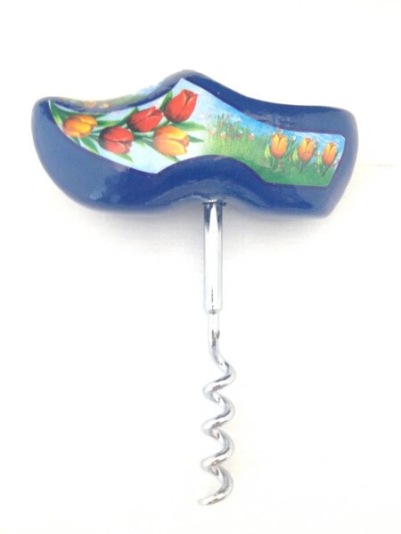 Blaue Clog Korkenzieher