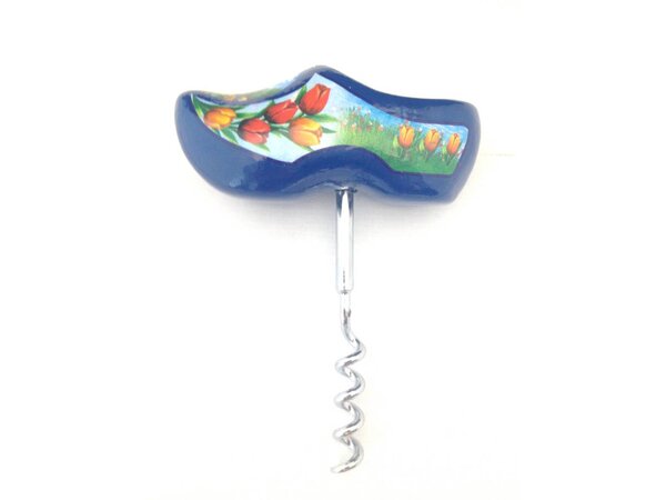 Blaue Clog Korkenzieher