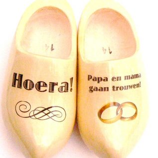 Hochzeit Holzschuhe