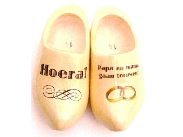 Hochzeit Holzschuhe