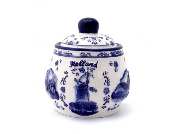 Zuckerdose Delfter Blau