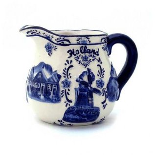 milk jug delft blue | Original Delft Blue milk jug with Dutch picture