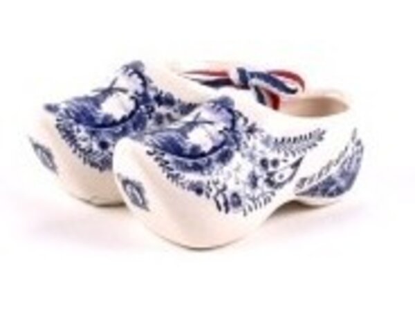 pair of clogs delft blue