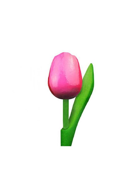 wooden tulips rose 20cm