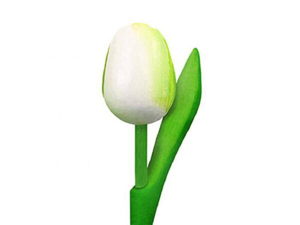 wooden tulips white 20cm