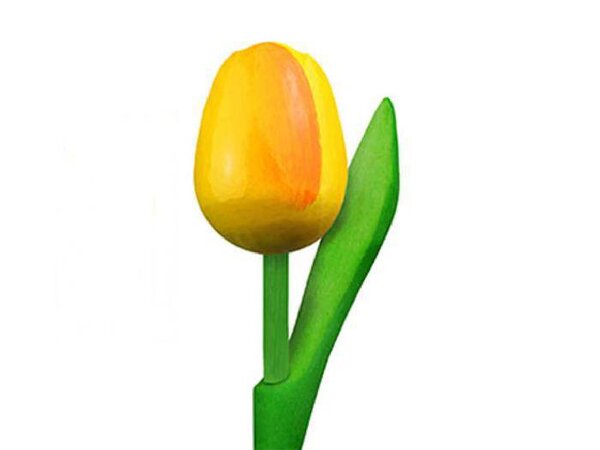 wooden tulips yellow 20cm