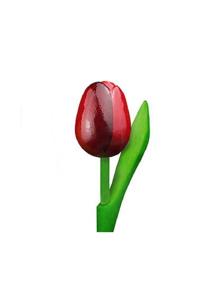 red wooden tulip