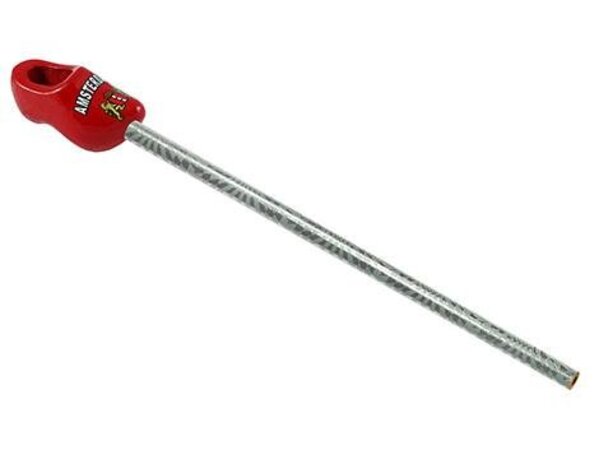 Red pencil clog Amsterdam