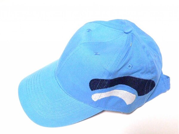 cap in light blue