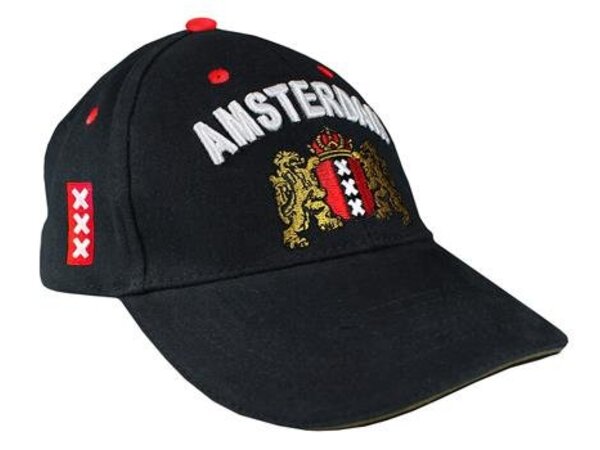 Nijhuis black cap with Amsterdam Weapen