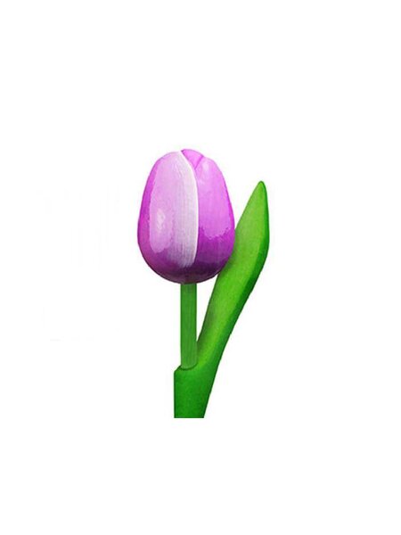 wooden tulips purple 20cm
