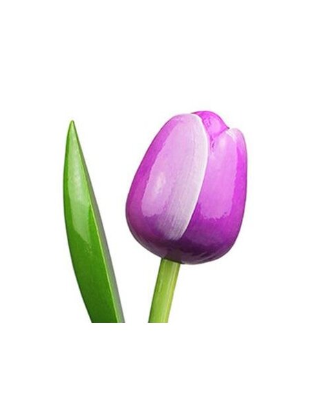 Wooden Tulips in Purple
