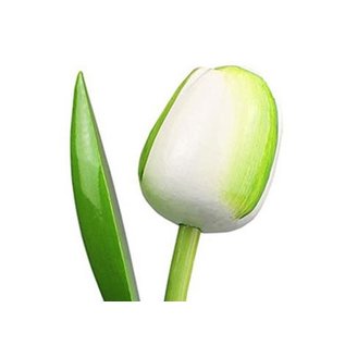 houten tulpen in de kleur wit