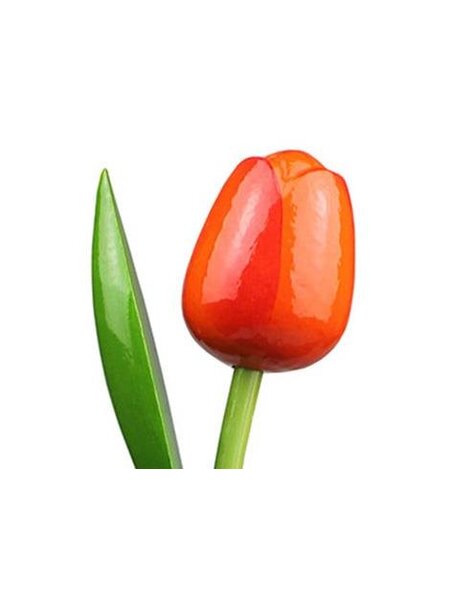 wooden tulips in orange