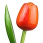 wooden tulips in the color orange