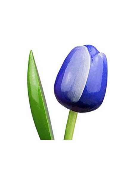 Houten Tulpen in Blauw