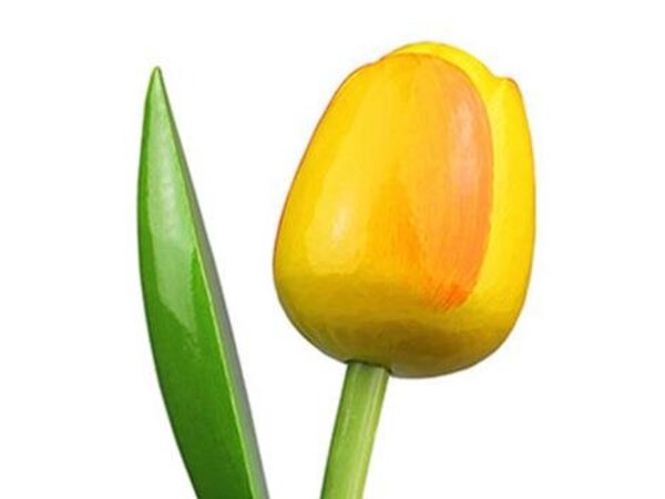 Gelbe Tulpen aus Holz