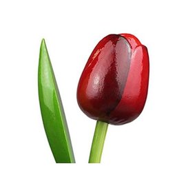 Houten tulpen rood