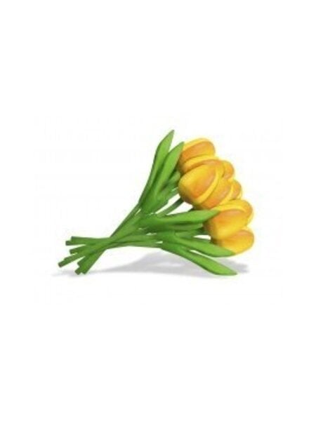 Boeket gele houten tulpen