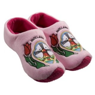 Clog slipperl holländische Mühle rose