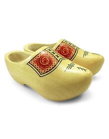 Nijhuis Dutch lacquered farmer children wooden shoes