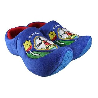 Blaue Clog Pantoffel Holländische Windmühle