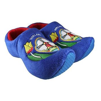 Blaue Clog Pantoffel Holländische Windmühle