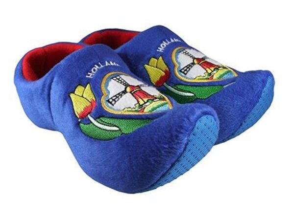 Nijhuis klompenfabriek Blue clog slipper Dutch windmill