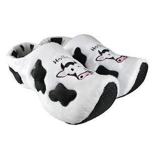 clog slipper cow motive