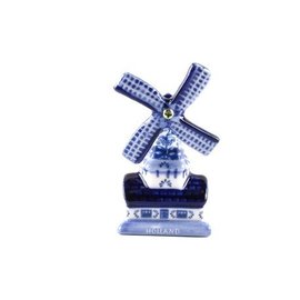magnetic delft Blue with a Dutch windmill