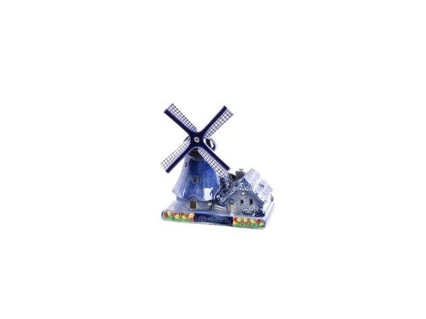Dutch windmill with candle