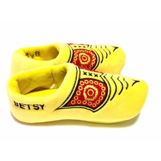 Clog-Slipper mit gesticktem Text