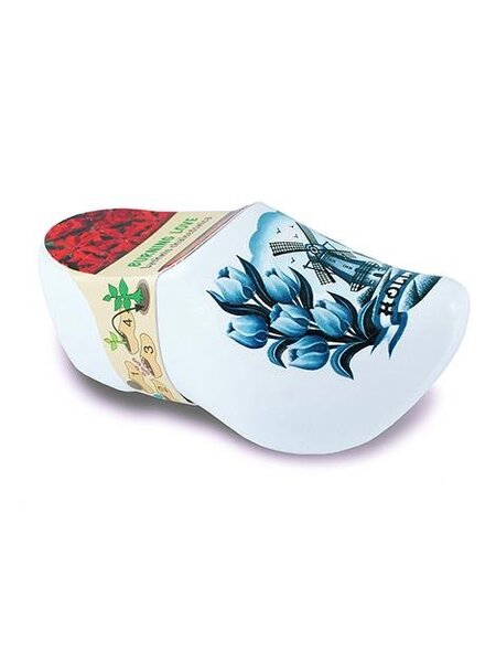 Klompje met bloemetjes Delftsblauw