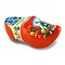  Clogs with flowers orange