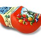 Clogs with flowers orange