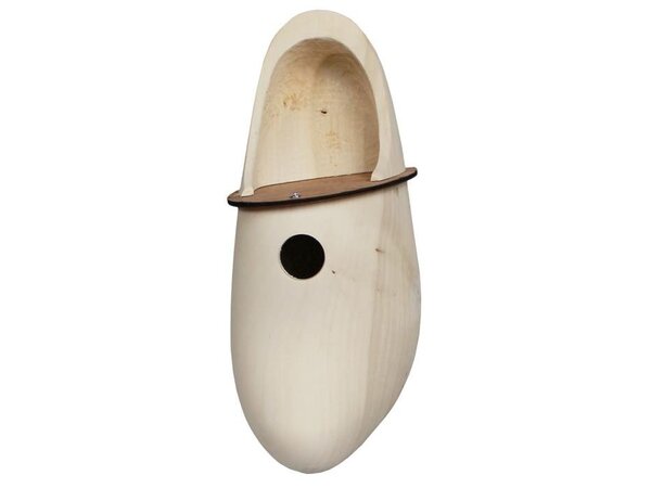 Vogelhaus Holzschuhe  geschliffen