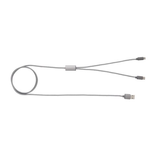 3-in-1 gevlochten nylon kabel P302.232 3-in-1 gevlochten nylon kabel P302.232