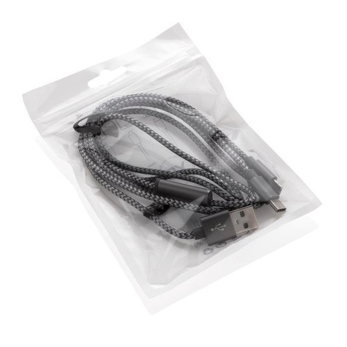 3-in-1 gevlochten nylon kabel P302.232 3-in-1 gevlochten nylon kabel P302.232
