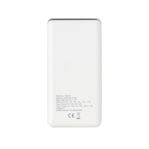 DeBle Ultra Snelle 10.000 mAh Powerbank met PD P324.673 bedrukken met logo
