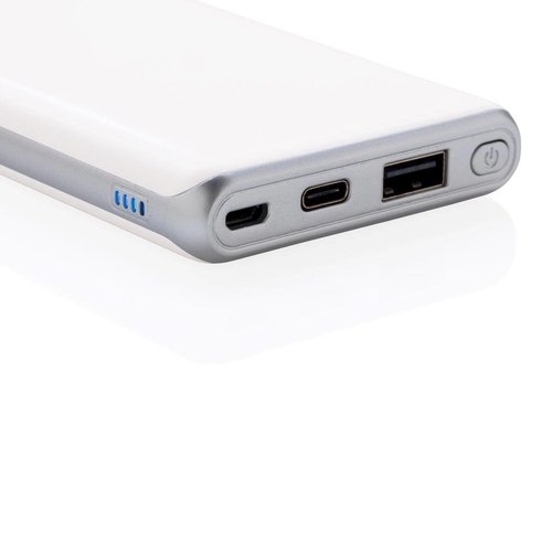 DeBle Ultra Snelle 10.000 mAh Powerbank met PD P324.673 bedrukken met logo