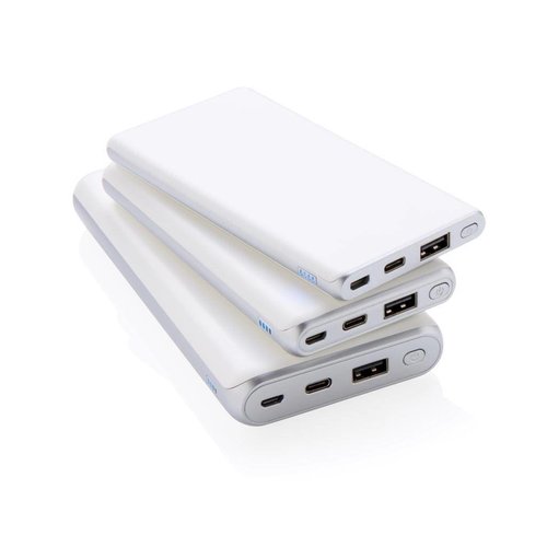 DeBle Ultra Snelle 10.000 mAh Powerbank met PD P324.673 bedrukken met logo
