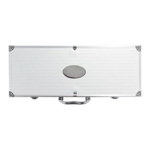 Barbecue relatiegeschenken bedrukken 12-delige barbecue set in aluminium koffer P422.182