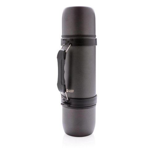 DeBle Vacuüm Thermosfles met 2 Bekers 700 ml P433.330 bedrukken met logo