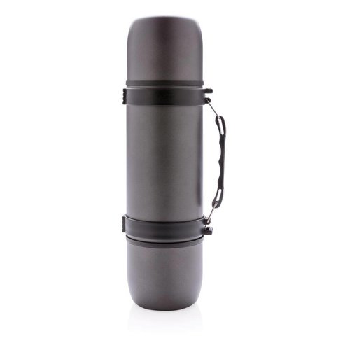 DeBle Vacuüm Thermosfles met 2 Bekers 700 ml P433.330 bedrukken met logo