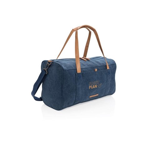 Canvas reis/weekendtas PVC vrij P762.471 Canvas reis/weekendtas PVC vrij P762.471
