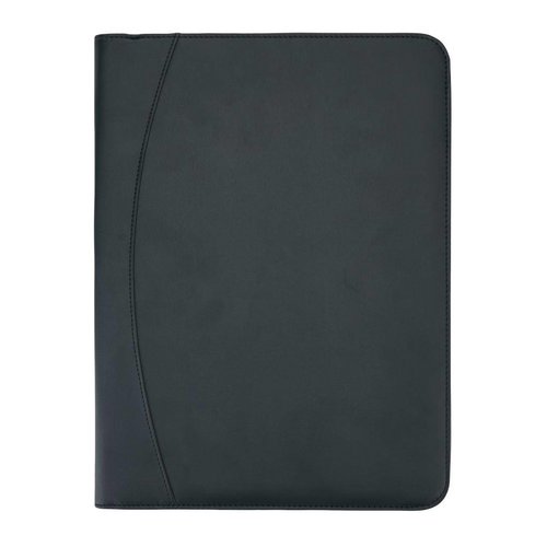Essential Tech portfolio P772.621 met ritssluiting bedrukt met bedrijfslogo en tabletstandaard
