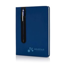 DeBle A5 hardcover PU notitieboek met stylus pen en logo P773.31
