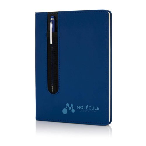 DeBle A5 hardcover PU notitieboek met stylus pen en logo P773.31